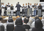 講演会では勘助の詩にメロディーをつけた合唱曲が披露された