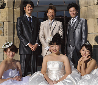 ファイナリスト6人。上段左から八神さん、杉山さん、加藤さん。下段左から上野さん、露木さん、深瀬さん（写真：市青少年課提供）