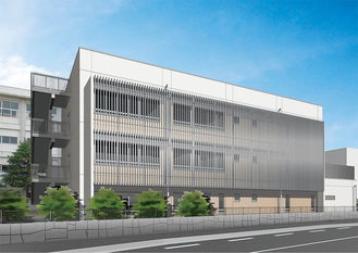 新校舎の外観イメージ図（神奈川県提供）