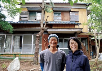 草木循環Ｌａｂｏの渕田貴寛さん（左）、幸恵さん