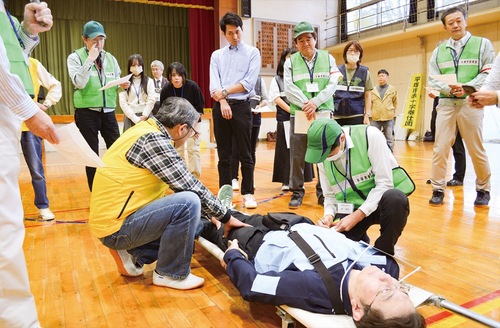 医師会によるトリアージ訓練