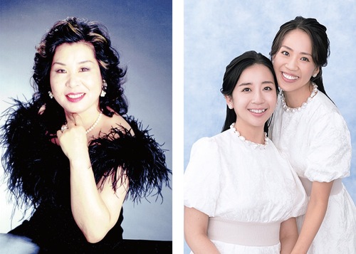 岩崎さん（左）と山田姉妹