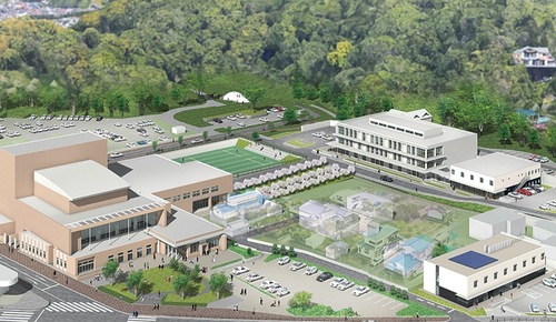 ラディアン周辺のイメージ図（安井建築設計事務所提供）