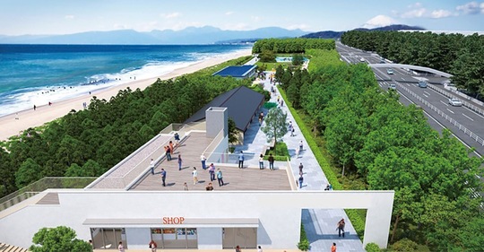 眺望を楽しめるサンセットテラス