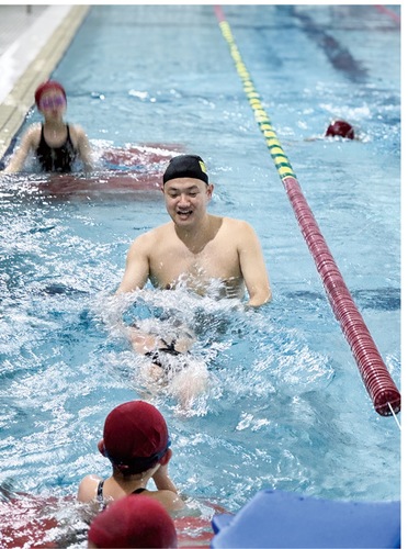 小学生水泳教室の様子