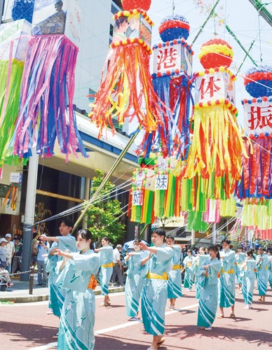 昨年の七夕おどりの様子