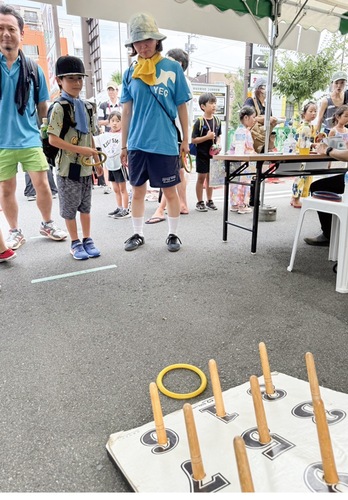 昨年の輪投げブース