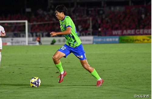 天皇杯やルヴァンカップで躍動し、J1 リーグ戦にも絡み始めた高卒ルーキーの石橋瀬凪選手。石橋選手のドリブルが同点ゴールとなるPKを生んだ