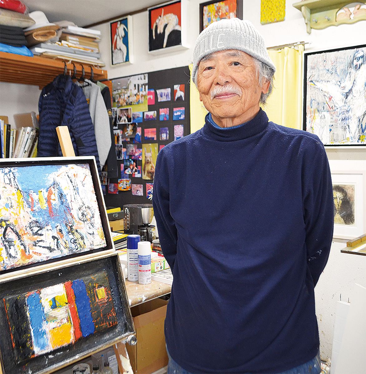 常識の外」アートで追求 田中信男さんが個展 | 平塚・大磯・二宮・中井