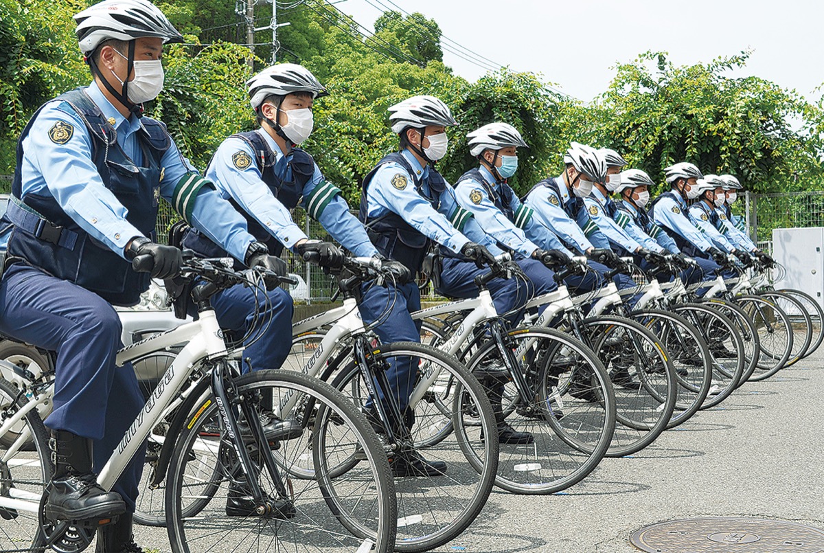 平塚警察署 「見える化」で犯罪抑止 サイクルポリス 巡回強化