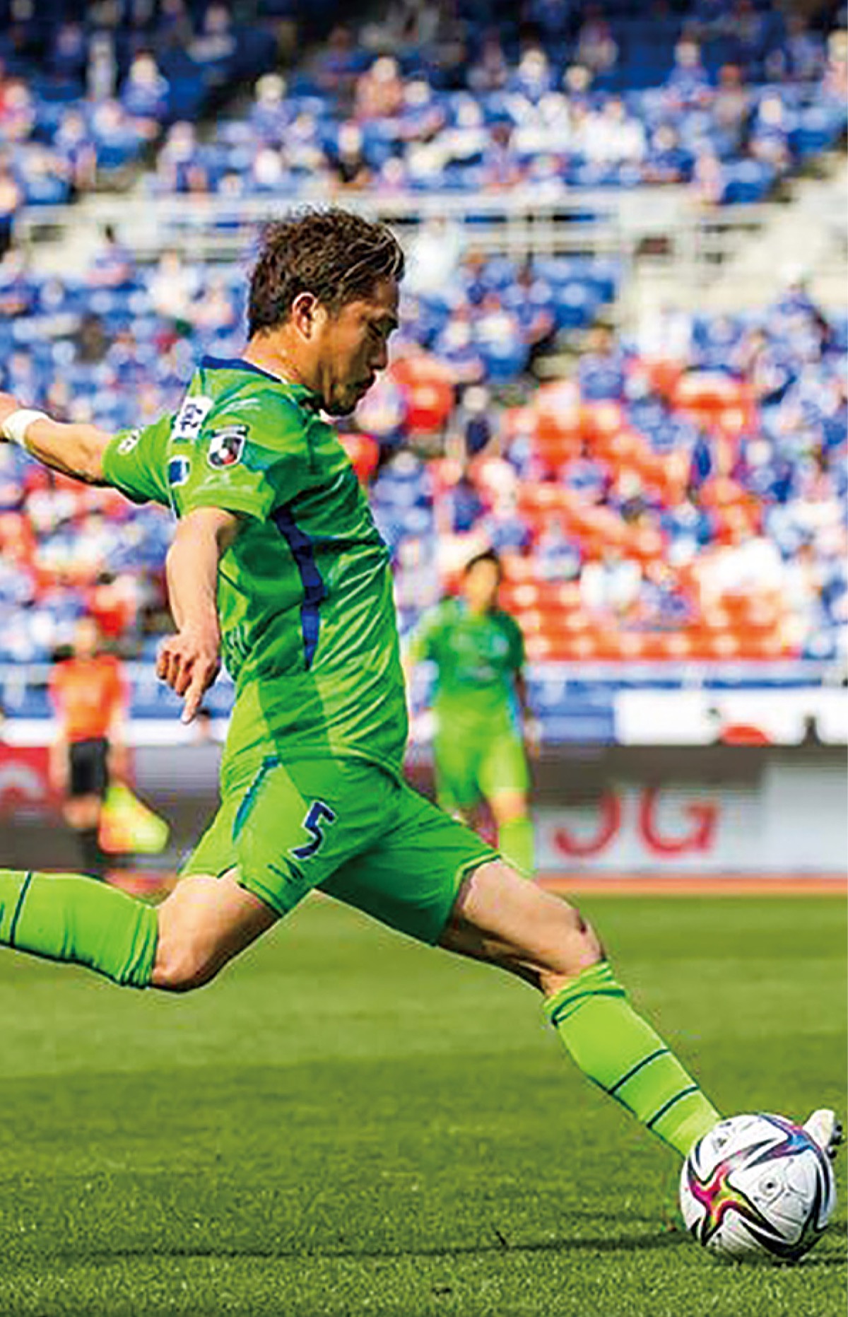 ピンポイントクロスで、山田直輝の同点ゴールを演出した古林将太。