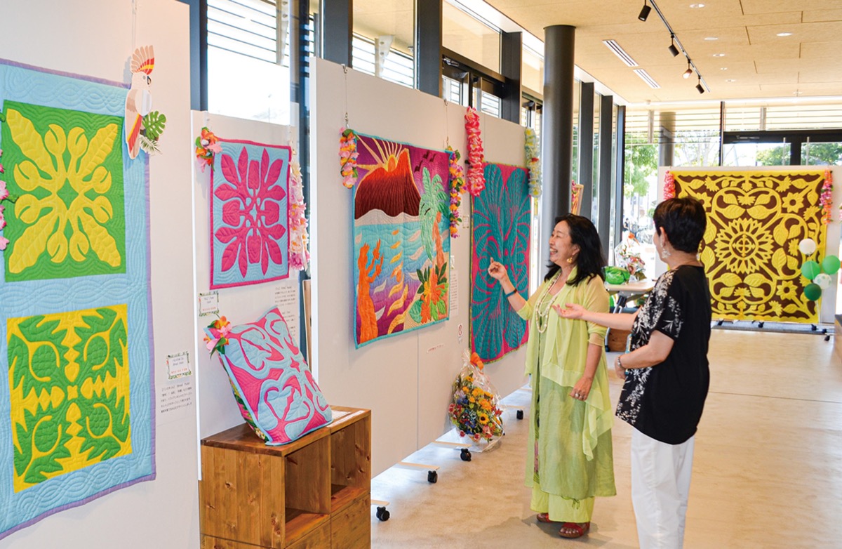 平塚市在住麻奥さん ハワイアンキルト展示 ひらしんホール 7月31日迄