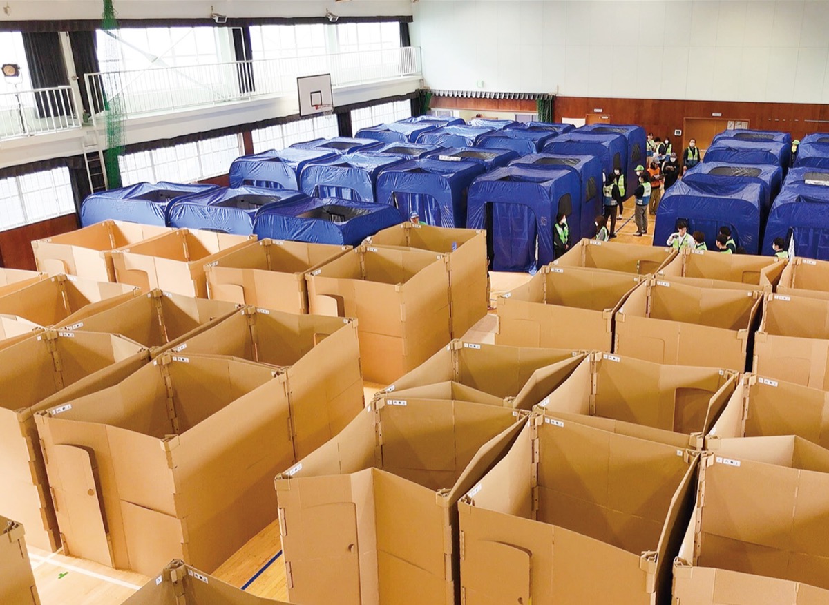 津波・土砂想定し訓練