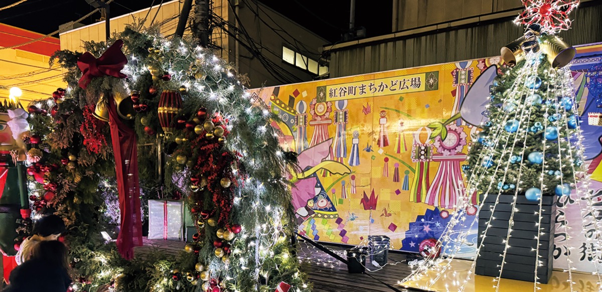 まちかど広場イルミ登場