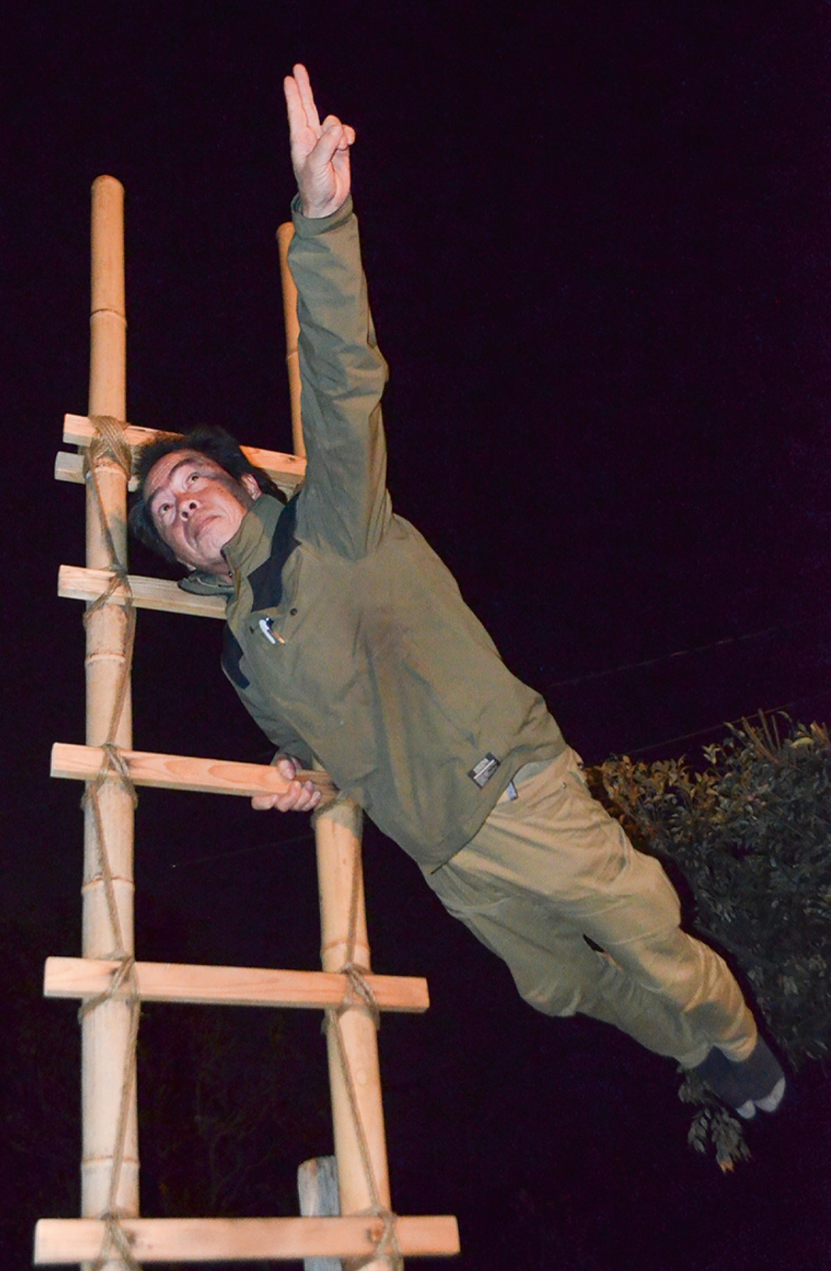 空中の妙技披露