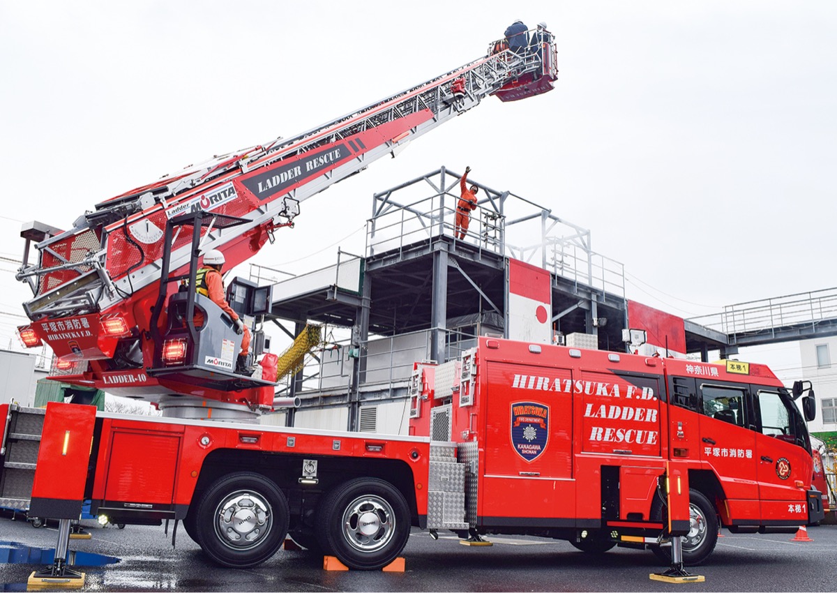 消防はしご車を更新