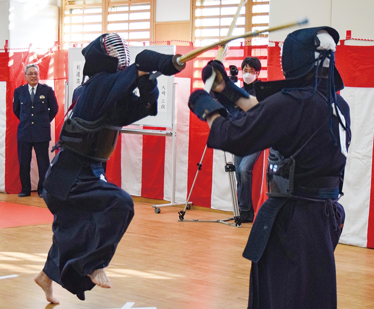 剣道の高点試合の様子