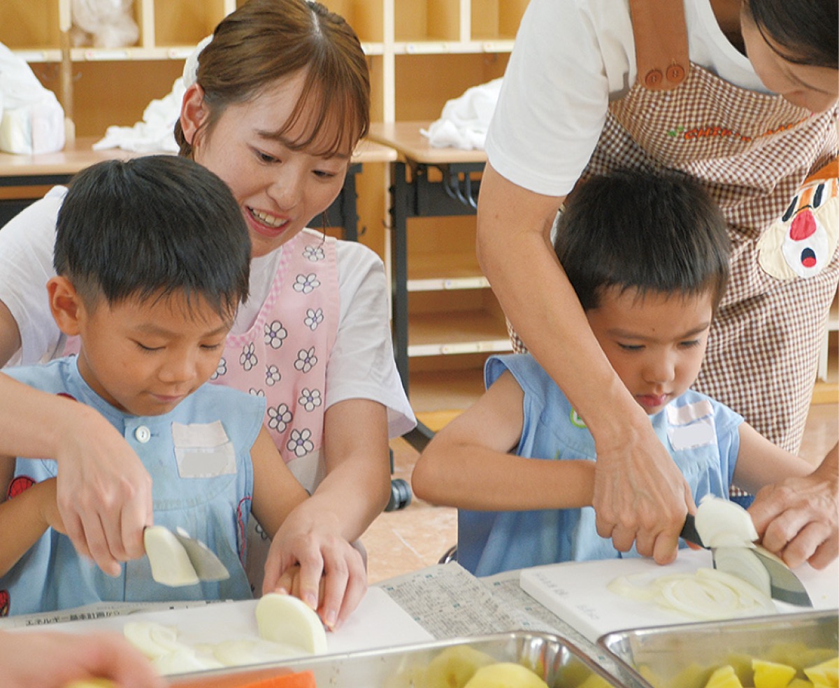 野菜切りに集中