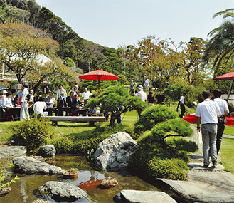 ９月22日の開園セレモニーでは、日本庭園を満喫する様々な企画が催された