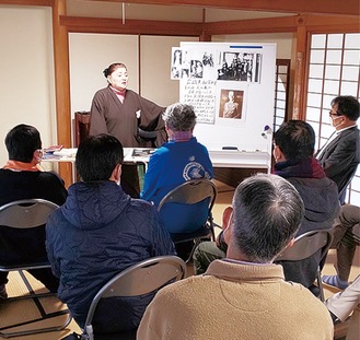武井さんの語り部の会（写真は今年２月のもの）