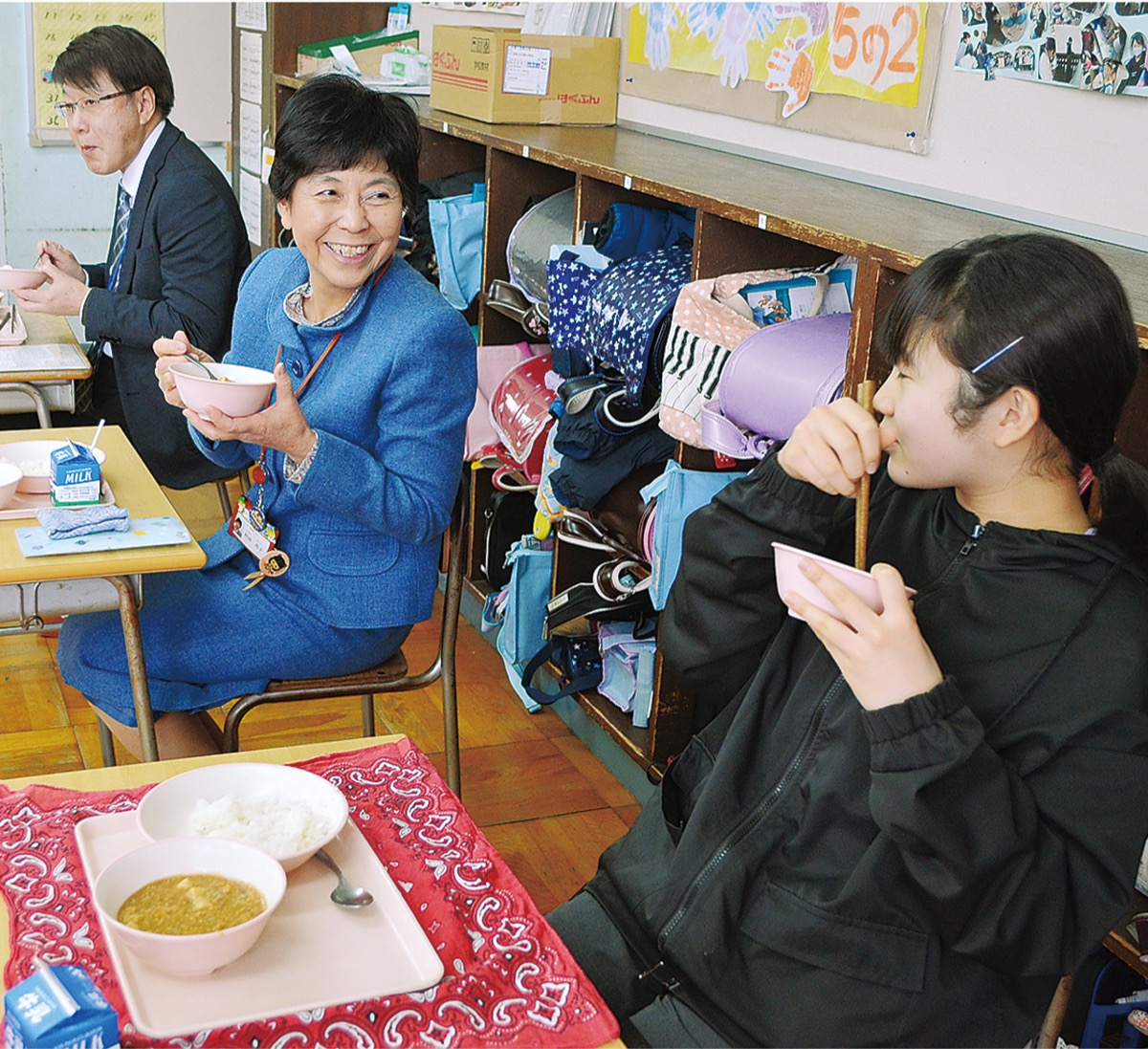 しいたけ入り麻婆に舌鼓