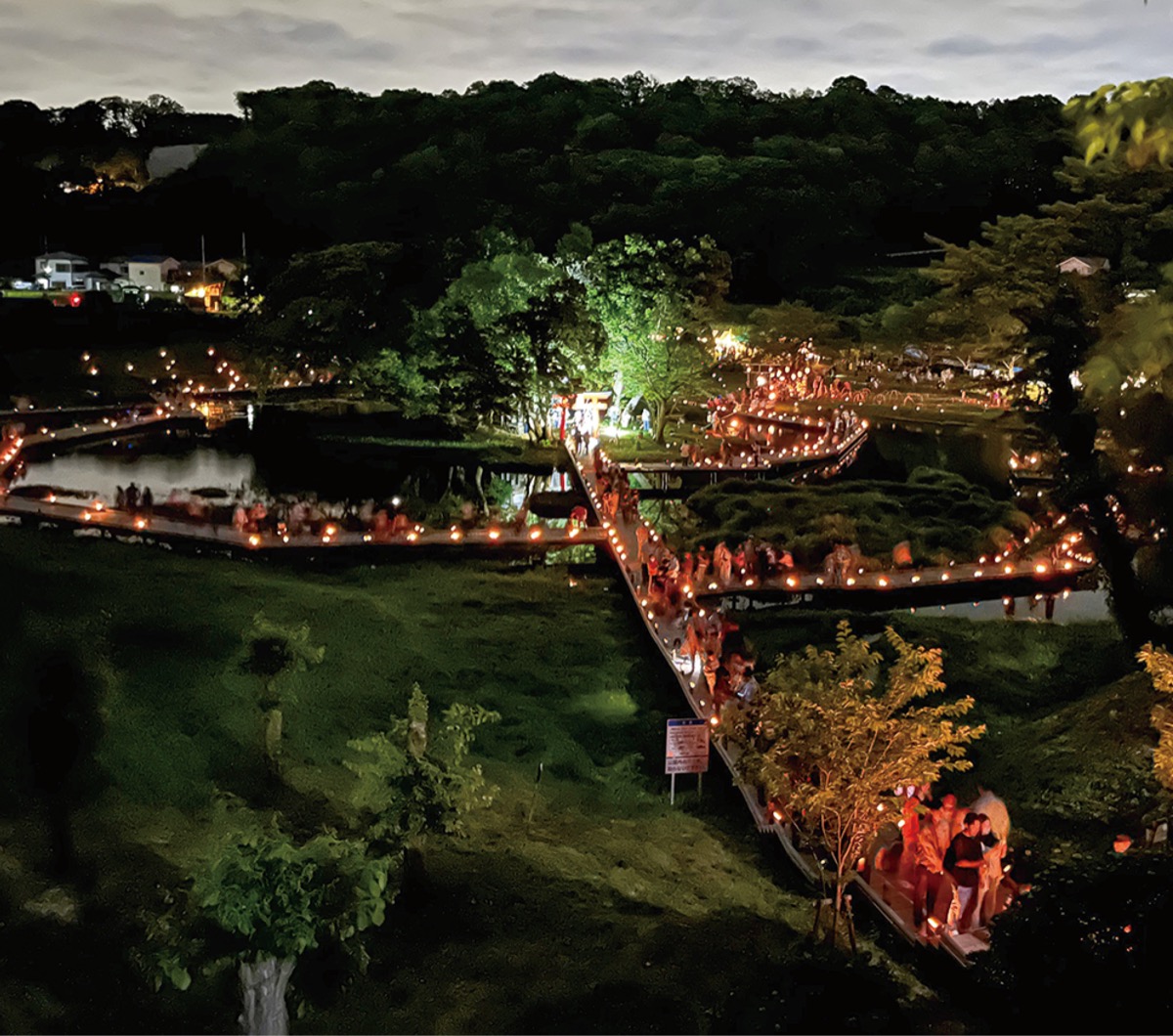 4年ぶり 竹灯篭の夕べ 中井町 厳島湿生公園 | 大磯・二宮・中井