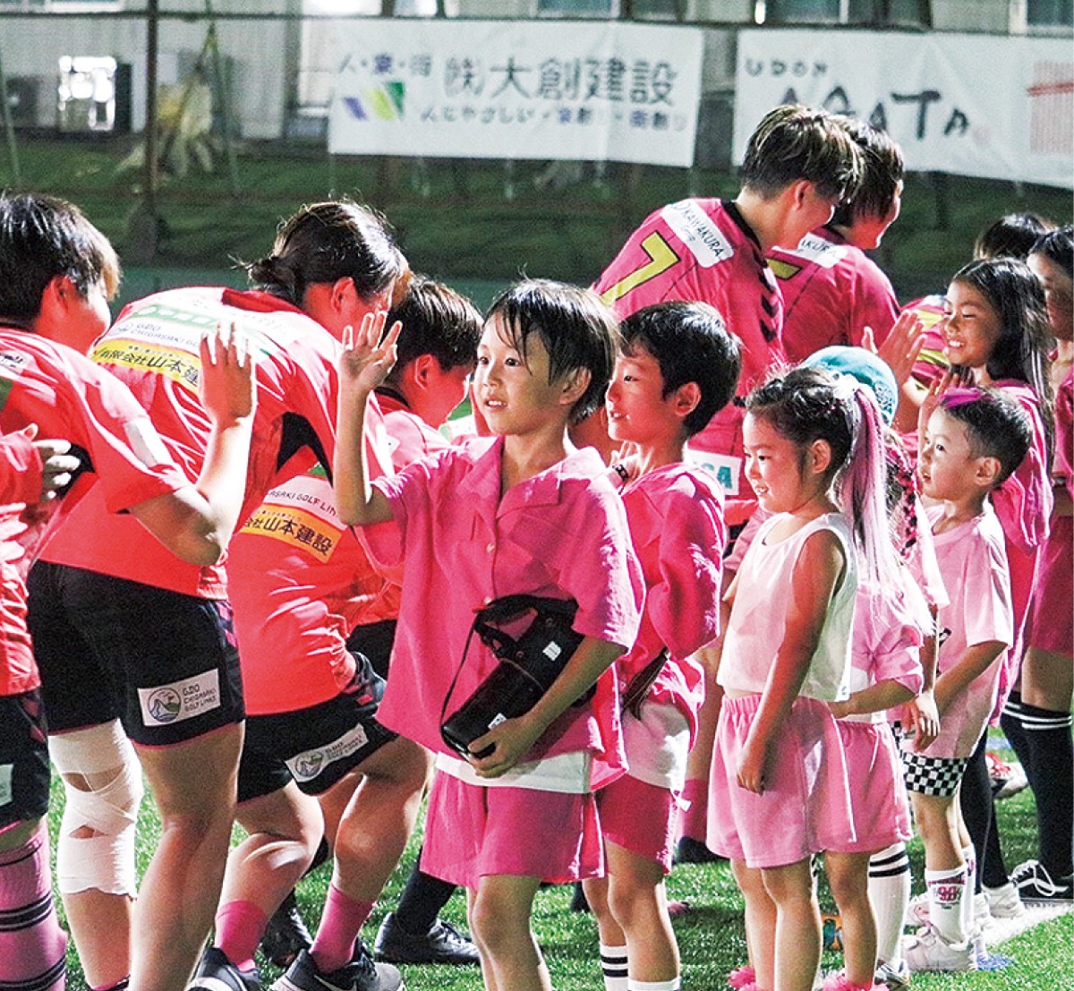 300人超の前で勝利