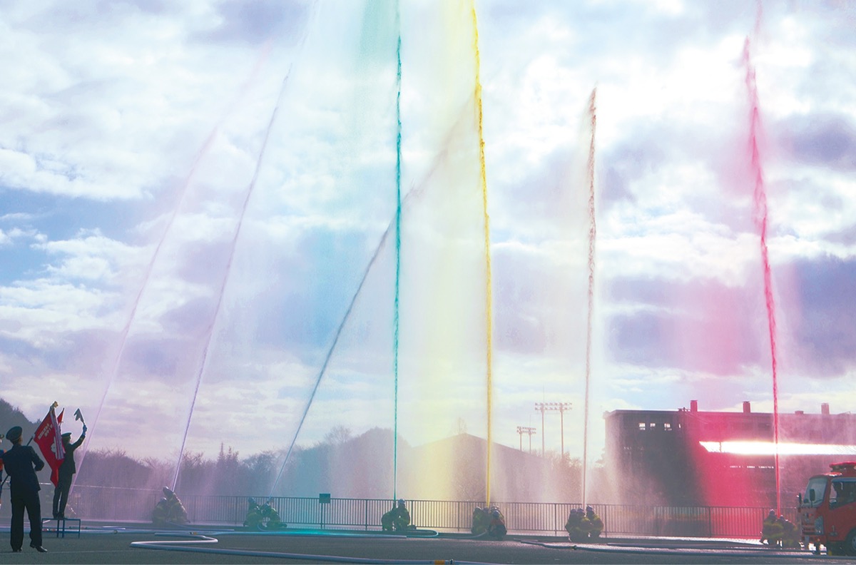 ３町で消防出初式