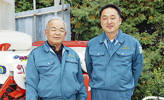 三橋社長（左）と担当の佐藤さん