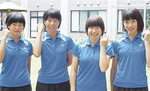 「まずは初戦突破」と小田原高女子ソフトテニス部
