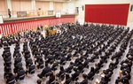 340人が卒業の日を迎えた旭丘高校