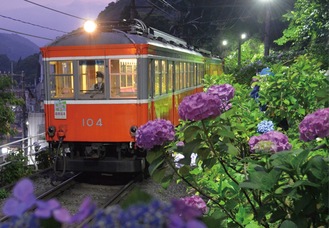 箱根湯本駅近くで６月17日撮影