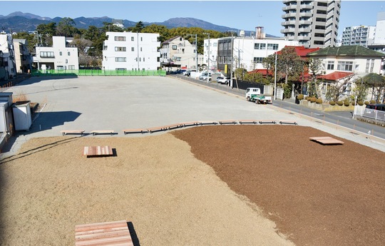 旧市民会館跡地周辺（２月26日撮影）