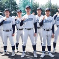 硬式野球部のメンバー＝4月3日撮影