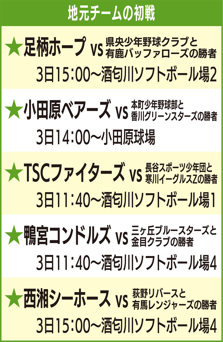 野球大会２日開幕 (写真1)