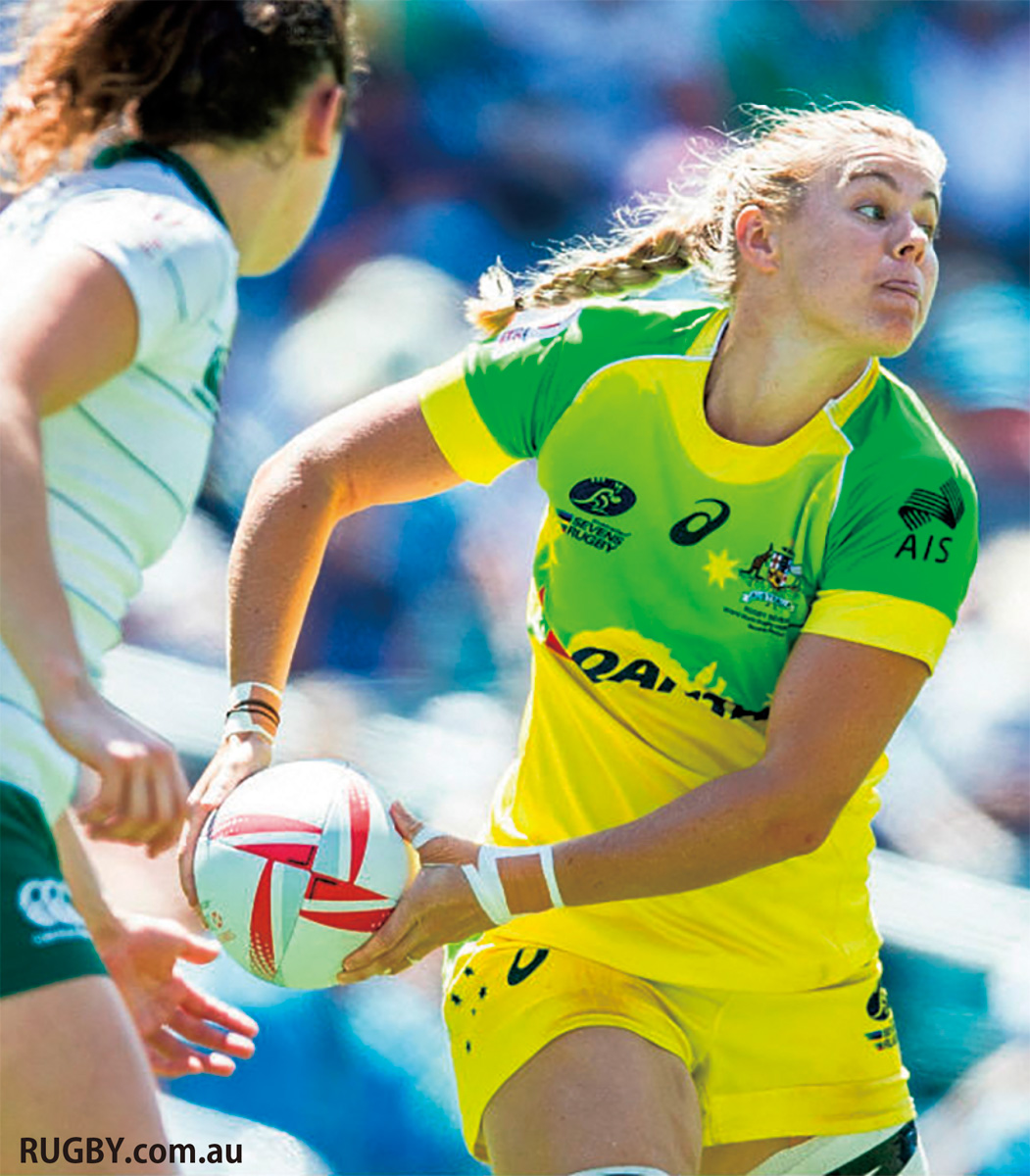 世界最強のセブンズの選手（右）