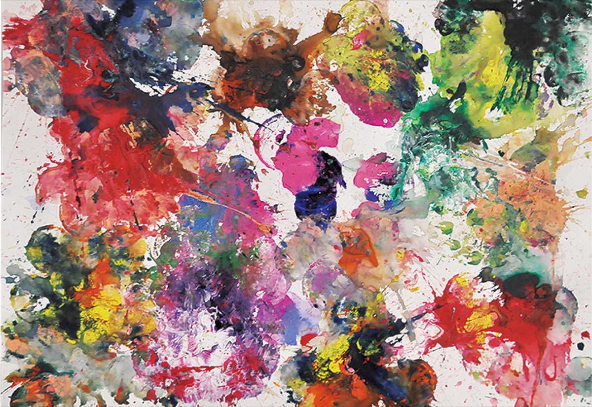 きもの濱田屋小田原店に飾られている阿部さんの絵画作品