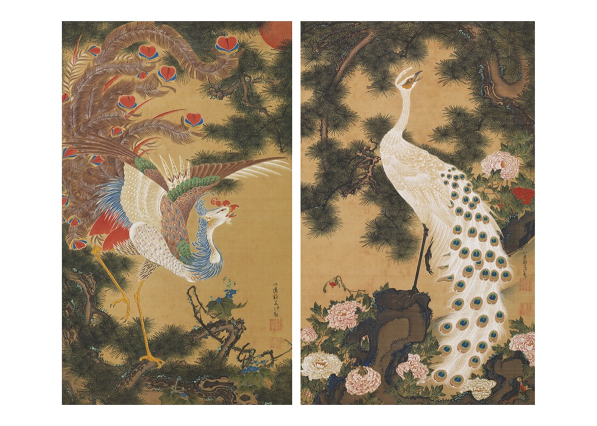 Many works by Ito Jakuchu are exhibited