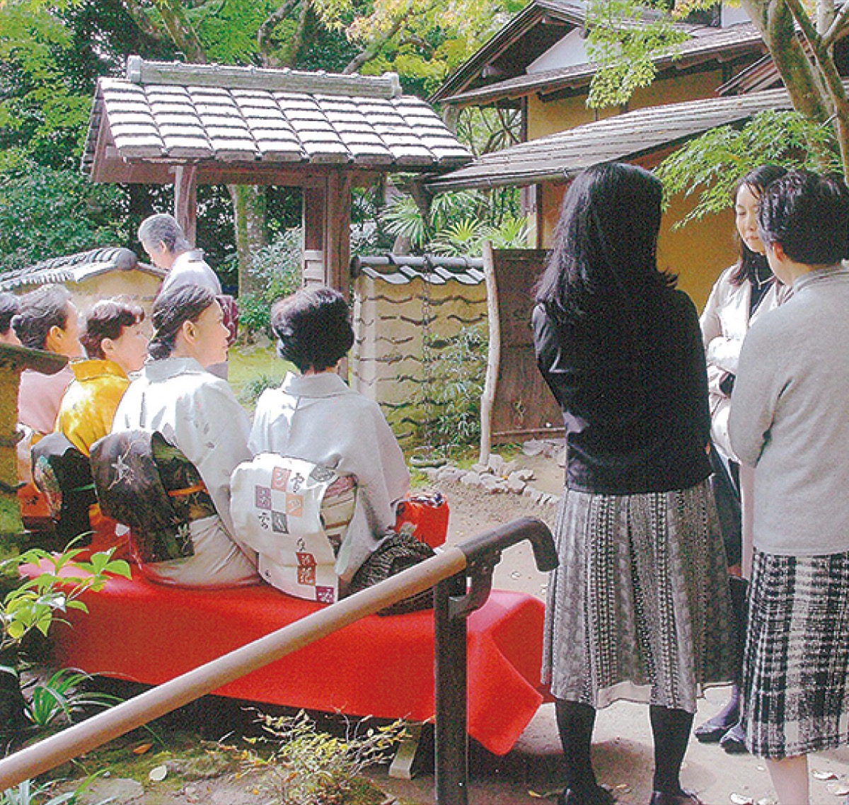 松永記念館で茶会
