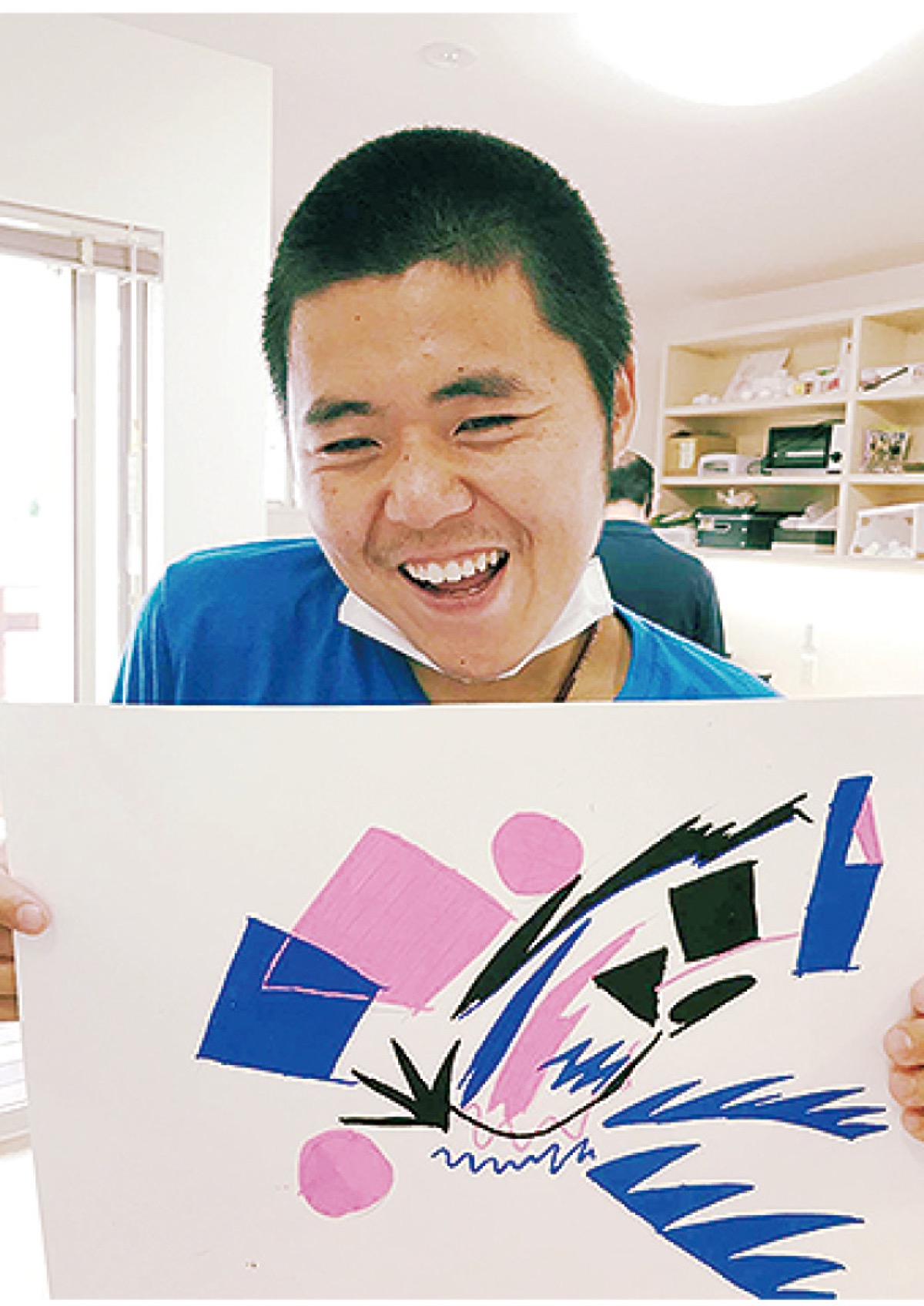 奥津大希さんがベルマーレから着想を得て描いた作品