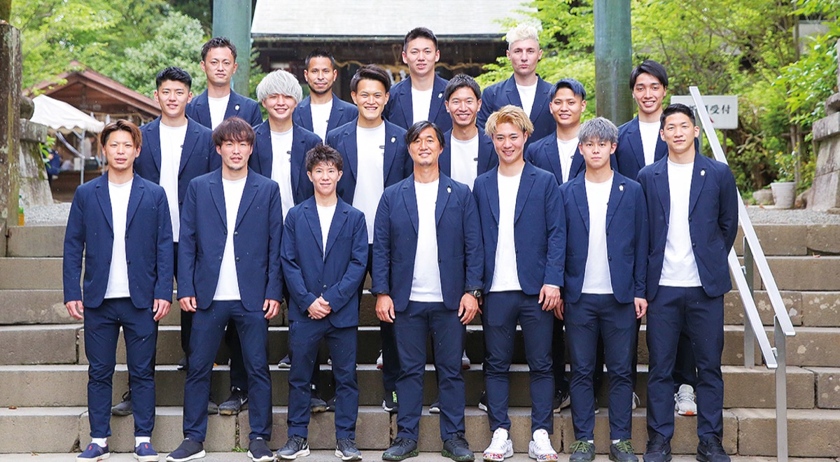 新シーズンを戦う選手たち（写真提供・湘南ベルマーレフットサルクラブ）