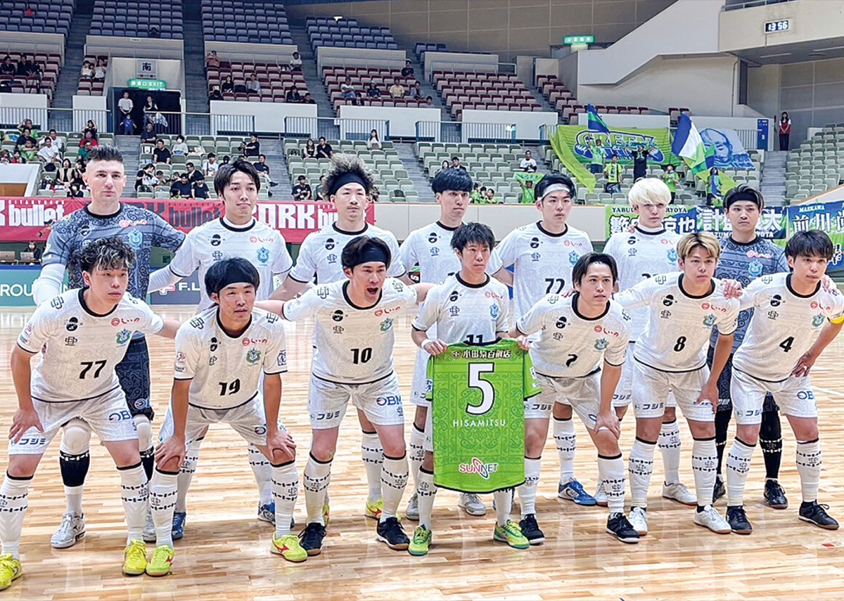 開幕戦を勝利で飾った湘南ベルマーレフットサルクラブ©SHONAN BELLMARE FUTSAL