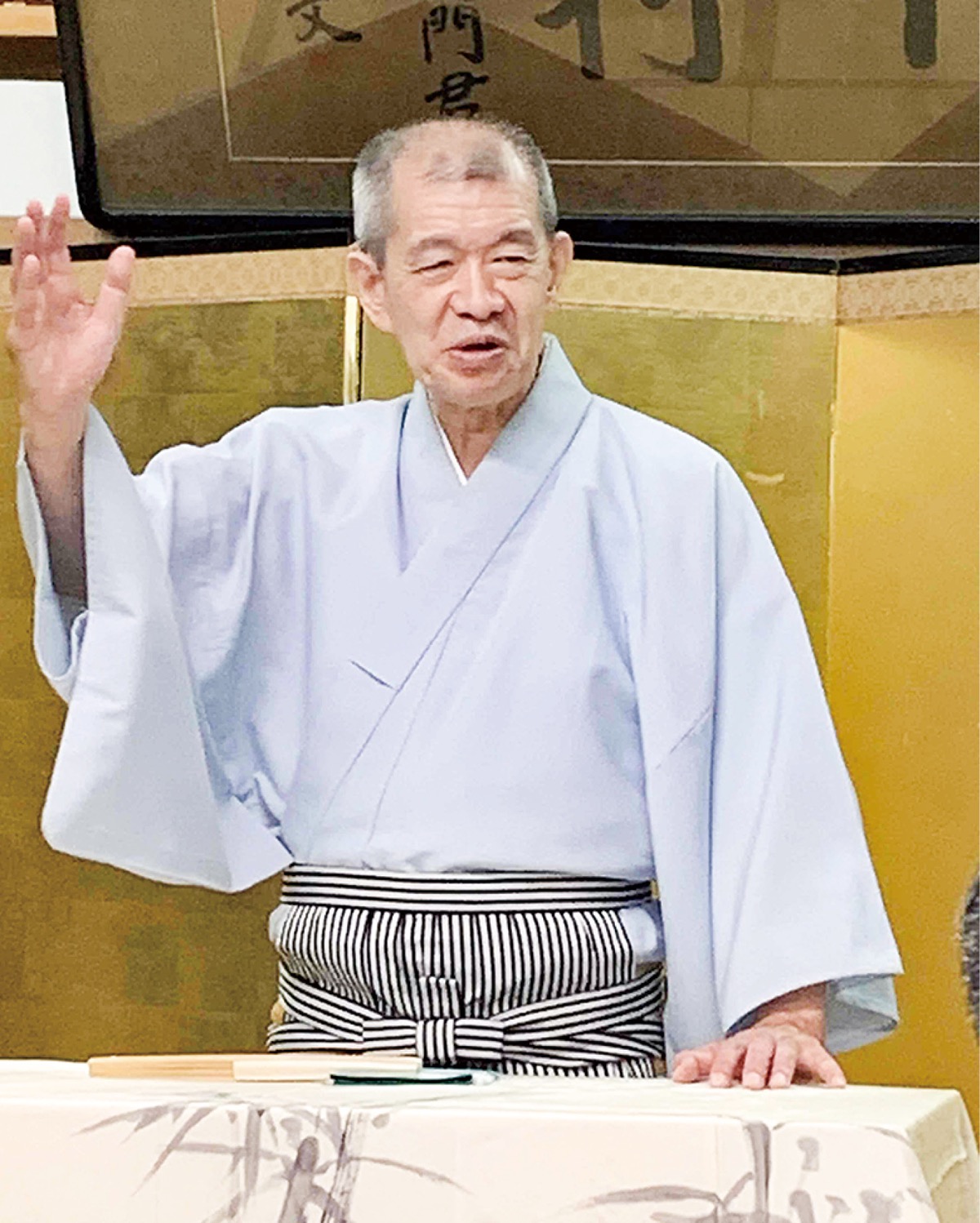 地元小田原で浪曲披露