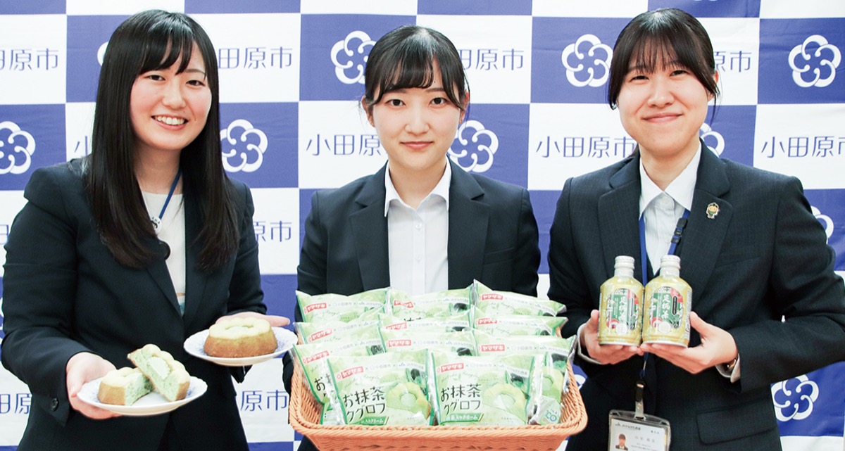菓子パンで足柄茶ＰＲ