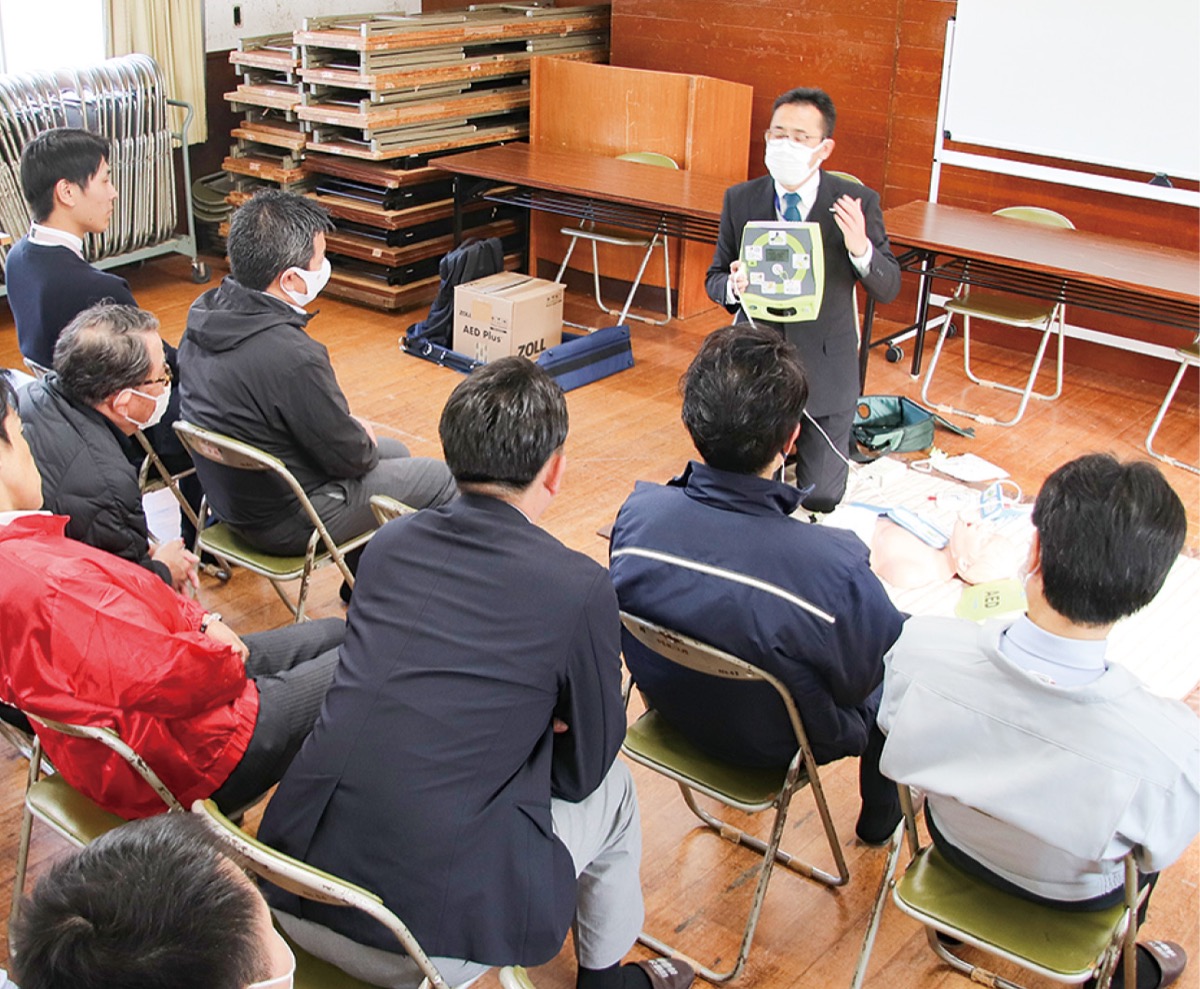 地域向けにＡＥＤ講習