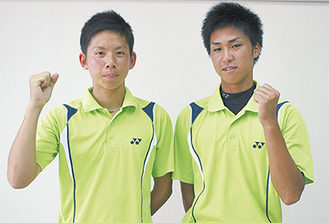 荘司卓也選手（左）と瀧澤勇介選手