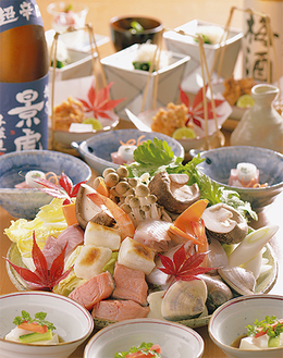 魚介と野菜たっぷりの宴会コース（予約制）