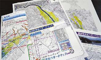 酒匂川水系のマップ