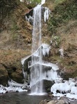 冬に見られる氷瀑