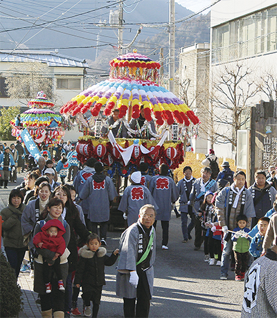 華やかな花車山北町を彩る 足柄 タウンニュース